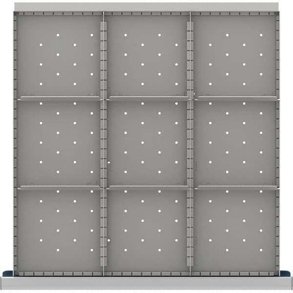 LISTA - 9-Compartment Drawer Divider Layout for 3.15" High Drawers - Exact Tool & Supply