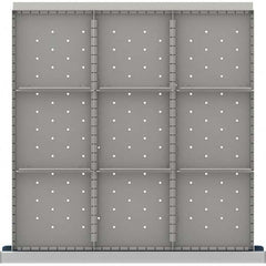 LISTA - 9-Compartment Drawer Divider Layout for 3.15" High Drawers - Exact Tool & Supply