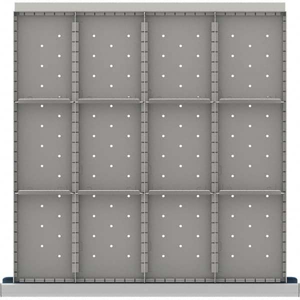 LISTA - 12-Compartment Drawer Divider Layout for 3.15" High Drawers - Exact Tool & Supply