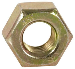 Value Collection - 1-8 UNC Steel Right Hand Heavy Hex Nut - 1-5/8" Across Flats, 63/64" High, Zinc Yellow Dichromate Finish - Exact Tool & Supply