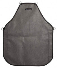 HexArmor - 24 x 30" Cut Resistant Bib Apron - SuperFabric, 23 oz Material, Gray, 0 Pockets, Hook & Loop Closure - Exact Tool & Supply