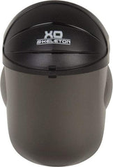 MCR Safety - Nylon Black Ratchet Adjustment, Face Shield & Headgear Set - 12-1/2" Wide x 9" High x 0.05" Thick, Scratch Resistant, Gray Window - Exact Tool & Supply