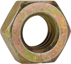 Made in USA - 3/8-16 UN Steel Right Hand Machine Screw Hex Nut - 5/8" Across Flats, 0.257" High, Cadmium-Plated Finish - Exact Tool & Supply