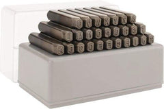 C.H. Hanson - 27 Piece, 3/16" Character Steel Stamp Set - Letters, Standard - Exact Tool & Supply
