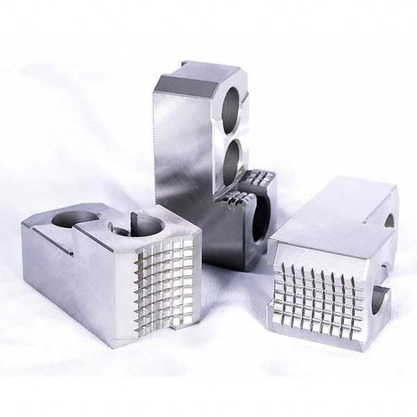 Kitagawa - Hard Lathe Chuck Jaws Jaw Type: Hard Jaw Jaw Interface Type: 1.5mm x 60 Serrated - Exact Tool & Supply