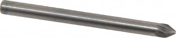 M.A. Ford - 1/8" Head Diam, 1/8" Shank Diam, 6 Flute 60° Solid Carbide Countersink - Exact Tool & Supply