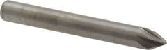 M.A. Ford - 3/16" Head Diam, 3/16" Shank Diam, 6 Flute 60° Solid Carbide Countersink - Bright Finish, 1-1/2" OAL, 0.04" Nose Diam, Single End, Straight Shank, Right Hand Cut - Exact Tool & Supply