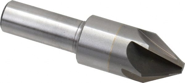 M.A. Ford - 3/4" Head Diam, 1/2" Shank Diam, 6 Flute 60° Solid Carbide Countersink - Exact Tool & Supply