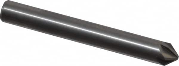 M.A. Ford - 1/4" Head Diam, 1/4" Shank Diam, 6 Flute 82° Solid Carbide Countersink - Exact Tool & Supply