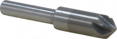 M.A. Ford - 3/8" Head Diam, 1/4" Shank Diam, 6 Flute 90° Solid Carbide Countersink - Exact Tool & Supply