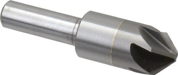 M.A. Ford - 5/8" Head Diam, 3/8" Shank Diam, 6 Flute 90° Solid Carbide Countersink - Exact Tool & Supply