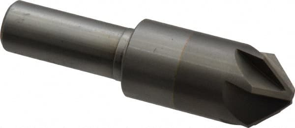 M.A. Ford - 3/4" Head Diam, 1/2" Shank Diam, 6 Flute 90° Solid Carbide Countersink - Exact Tool & Supply
