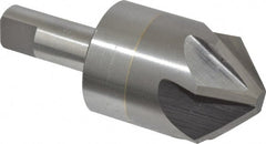M.A. Ford - 1-1/4" Head Diam, 1/2" Shank Diam, 6 Flute 90° Solid Carbide Countersink - Exact Tool & Supply