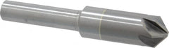 M.A. Ford - 3/8" Head Diam, 1/4" Shank Diam, 6 Flute 100° Solid Carbide Countersink - Exact Tool & Supply