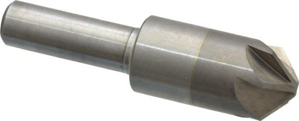 M.A. Ford - 5/8" Head Diam, 3/8" Shank Diam, 6 Flute 100° Solid Carbide Countersink - Exact Tool & Supply