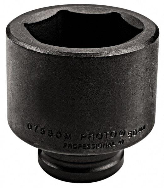 Proto - 3/4" Drive 29mm Standard Impact Socket - 6 Points, 2-3/16" OAL - Exact Tool & Supply