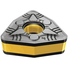 Iscar - WNMG433 NR Grade IC5010 Carbide Turning Insert - TiCN/Al2O3/TiN Finish, 80° Trigon, 1/2" Inscr Circle, 3/16" Thick, 3/64" Corner Radius - Exact Tool & Supply
