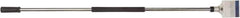 Hyde Tools - Stiff Carbon Steel 2-Edge Scraper - 4" Blade Width, 54" Long Metal Handle - Exact Tool & Supply