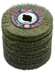 4 x 2-3/4 x 5/8-11" Stainless Steel wire .020 - Wire Brush for Right Angle Grinders - Exact Tool & Supply