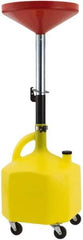 Proto - 8 Gal Lift Oil Drain Can - Multi Color, 15" Long Hose, 48-1/2" High - Exact Tool & Supply