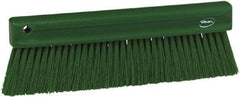 Vikan - Polyester Counter Brush - 2" Bristle Length, 11" Long x 1-1/4" Wide Head, Green - Exact Tool & Supply
