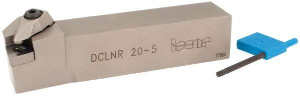 Iscar - DCLN, Right Hand Cut, 95° Lead Angle, 1-1/4" Shank Height x 1-1/4" Shank Width, Negative Rake Indexable Turning Toolholder - 6" OAL, CN..54. Insert Compatibility, Series Isoturn - Exact Tool & Supply