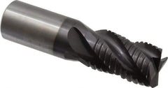 Guhring - 1" Diam, Coarse Pitch, 1-1/2" LOC, 4 Flute Solid Carbide Roughing Square End Mill - Nano-A Finish, 4" OAL, 1" Shank Diam, Single End, Centercutting - Exact Tool & Supply