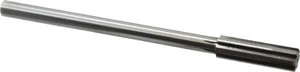 Made in USA - 19/32" Carbide-Tipped 6 Flute Chucking Reamer - Exact Tool & Supply