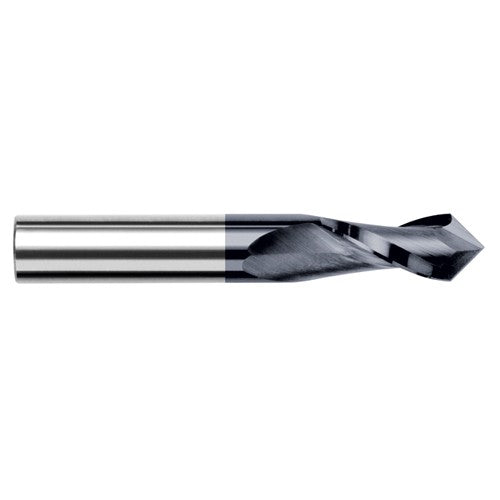 0.1562″ (5/32″) Cutter Diameter × 0.5620″ (9/16″) Length of Cut × 90° included Carbide Drill/End Mill, 2 Flutes, AlTiN Coated - Exact Tool & Supply