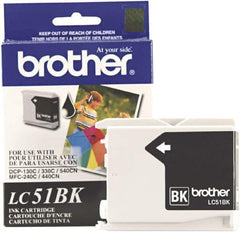 Brother - Black Ink Cartridge - Use with Brother DCP-130C, 330C, 350C, intelliFAX-1360, 1860C, 1960C, 2480C, 2580C, MFC-230C, 240C, 440CN, 465CN, 665CW, 685CW, 845CW, 885CW, 3360C, 5460CN, 5860CN - Exact Tool & Supply