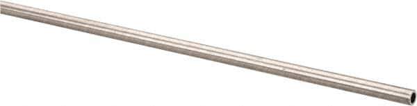 Made in USA - 6' Long, 1/4" OD, 6061-T6 Aluminum Tube - 0.035" Wall Thickness - Exact Tool & Supply