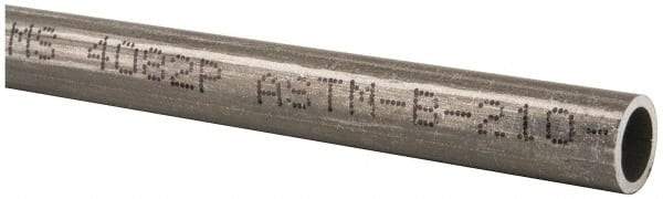 Made in USA - 6' Long, 5/16" OD, 6061-T6 Aluminum Tube - 0.035" Wall Thickness - Exact Tool & Supply