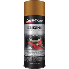 Krylon - 12 oz Universal Gold Automotive Heat Resistant Paint - High Gloss Finish, Comes in Aerosol Can - Exact Tool & Supply
