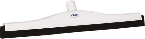 Vikan - 20" Foam Rubber Blade Bench Squeegee - Double Edge, White, Plastic Holder - Exact Tool & Supply