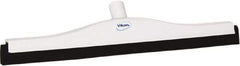 Vikan - 20" Foam Rubber Blade Bench Squeegee - Double Edge, White, Plastic Holder - Exact Tool & Supply
