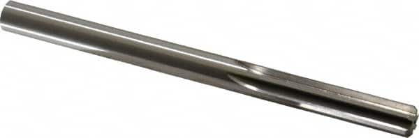 Made in USA - 0.3745" High Speed Steel 6 Flute Dowel Pin Chucking Reamer - Exact Tool & Supply