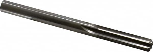 Made in USA - 0.4355" High Speed Steel 6 Flute Dowel Pin Chucking Reamer - Exact Tool & Supply