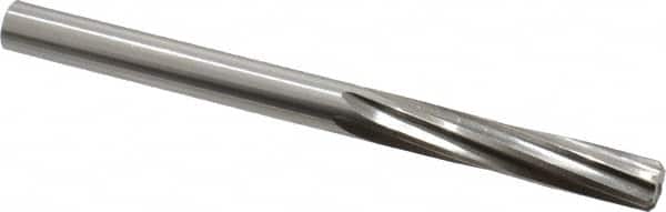 Made in USA - 25/64" High Speed Steel 6 Flute Chucking Reamer - Exact Tool & Supply