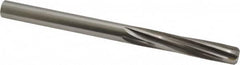 Made in USA - 0.373" High Speed Steel 6 Flute Dowel Pin Chucking Reamer - Exact Tool & Supply