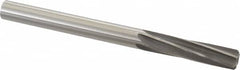 Made in USA - 0.4995" High Speed Steel 6 Flute Dowel Pin Chucking Reamer - Exact Tool & Supply