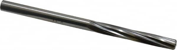 Made in USA - Letter F High Speed Steel 6 Flute Chucking Reamer - Exact Tool & Supply