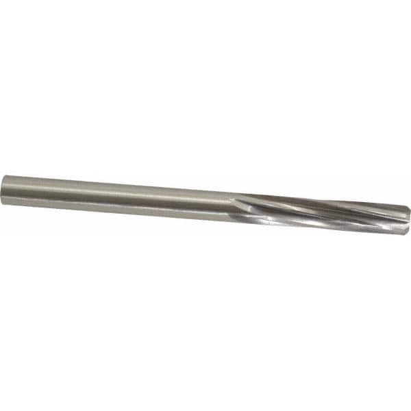 Made in USA - Letter V High Speed Steel 6 Flute Chucking Reamer - Exact Tool & Supply