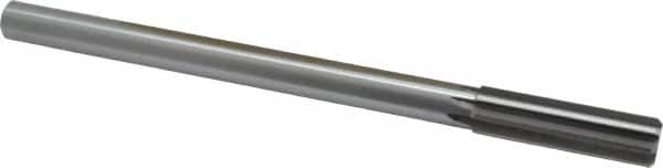 Made in USA - 21/32" Cobalt 8 Flute Chucking Reamer - Exact Tool & Supply