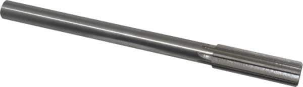 Made in USA - 3/4" Cobalt 8 Flute Chucking Reamer - Straight Flute, 5/8" Straight Shank, 2-1/2" Flute Length, 9-1/2" OAL - Exact Tool & Supply