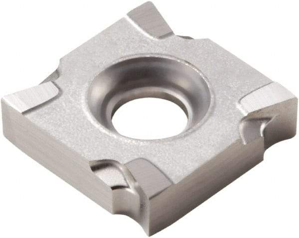 Seco - SNHQ120302 E05 Grade H25 Carbide Milling Insert - Uncoated, 0.127" Thick, 1/2" Inscribed Circle, 0.008" Corner Radius - Exact Tool & Supply