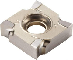 Seco - SNHQ1204504 E05 Grade H25 Carbide Milling Insert - Uncoated, 0.159" Thick, 1/2" Inscribed Circle, 0.016" Corner Radius - Exact Tool & Supply