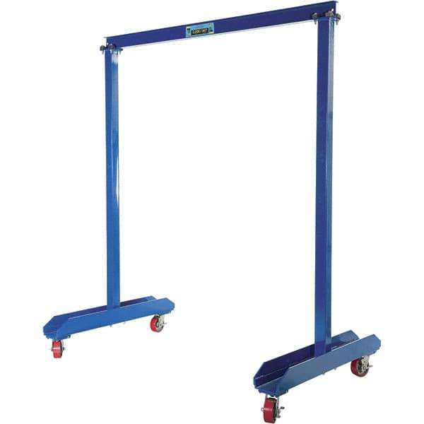 Vestil - 1,000 Lb Load Capacity, Steel Gantry Crane - 6' Span - Exact Tool & Supply