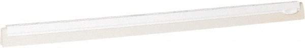 Vikan - 28" Foam Rubber Blade Squeegee Refill - Double Edge, White, Plastic Holder - Exact Tool & Supply