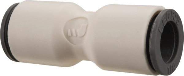 Parker - 1/4" OD, Bio-Sourced Nylon 11 Push-to-Connect Union - 230 Max psi, White - Exact Tool & Supply