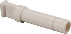 Parker - 1/4" OD, Bio-Sourced Nylon 11 Push-to-Connect Plug - 230 Max psi, White - Exact Tool & Supply